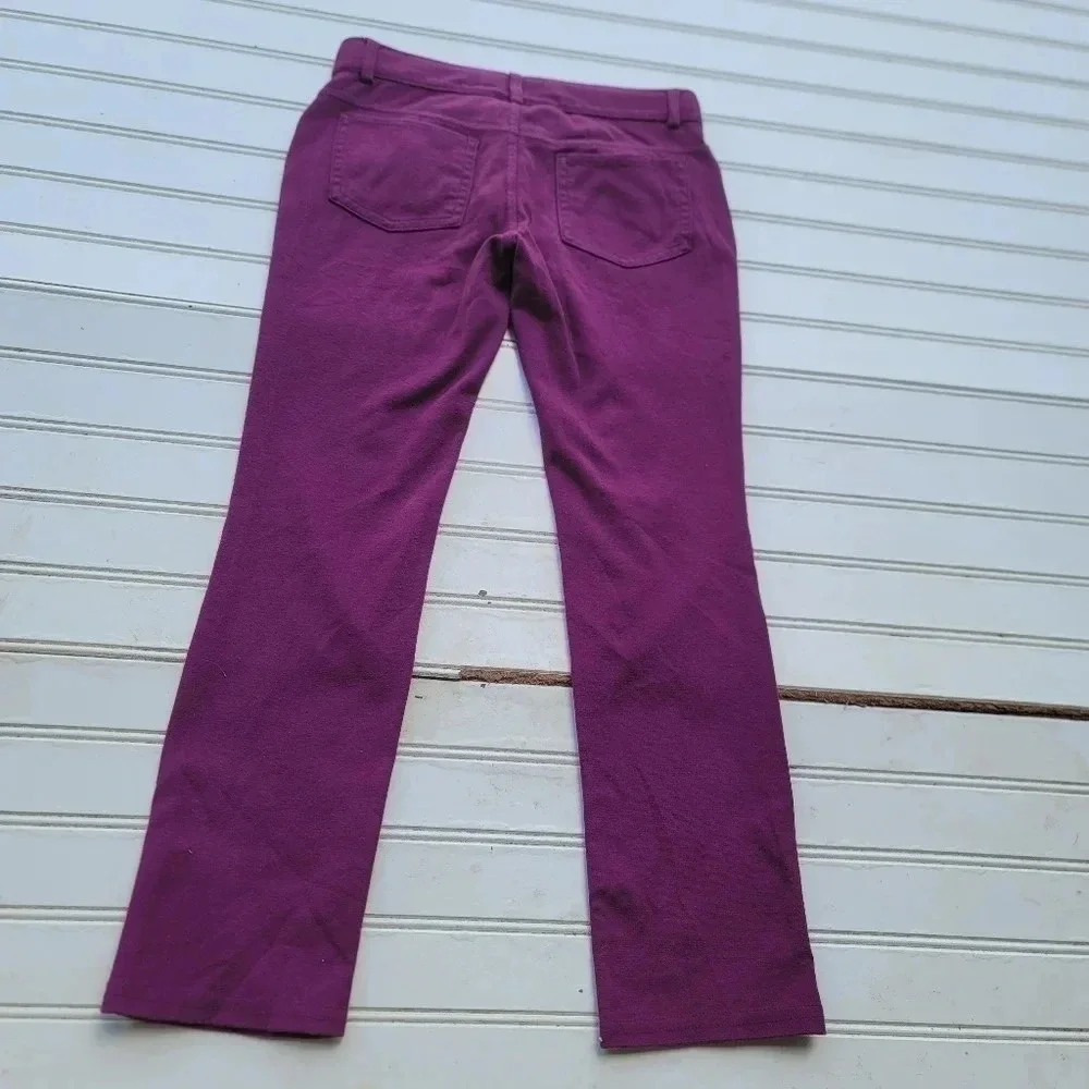 Lot Of 3 Kids Place Gap Curderoy Denim Jeans Purple Girls Brown Adjustable Reg 8